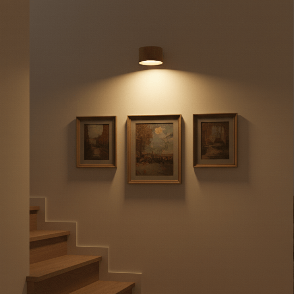 Sleek modern wireless wall lamp, easy-install LED light for Nordic-style homes. Rechargeable & dimmable.