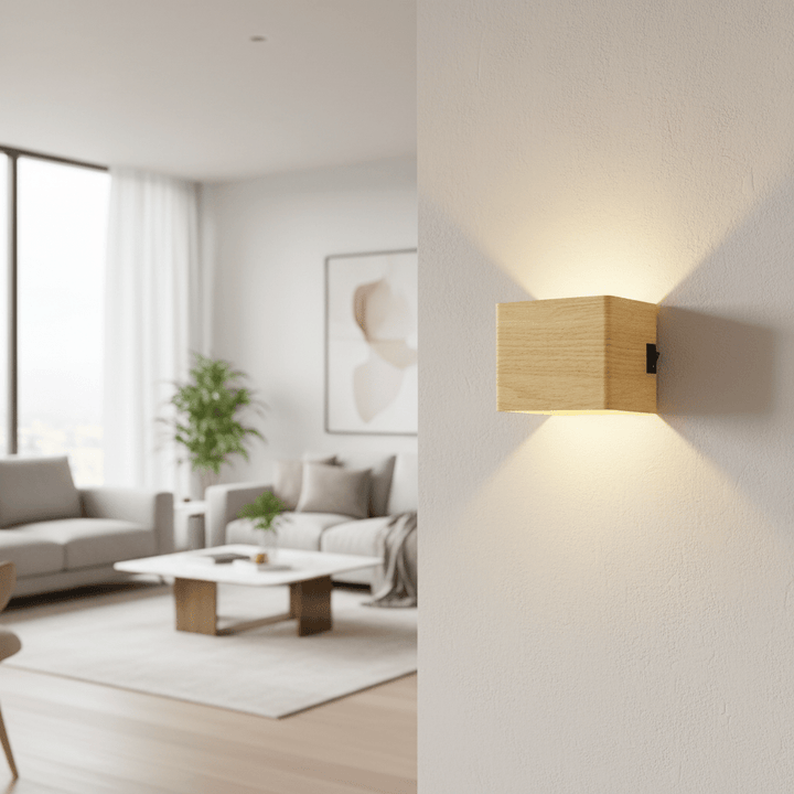 Energy-efficient LED wall light; wireless, USB rechargeable, and adjustable beam creates perfect ambient lighting.