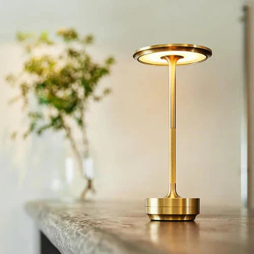 Modern wireless USB rechargeable table lamp, sleek design for home decor