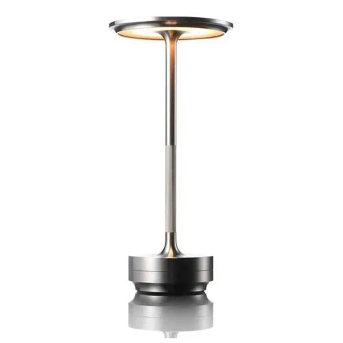 Accent lighting with a wireless USB rechargeable table lamp, contemporary style