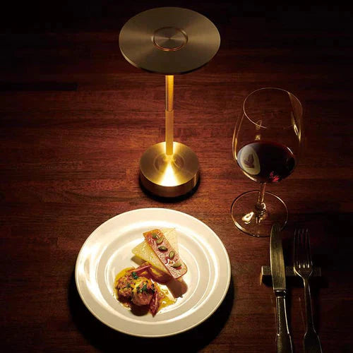 Contemporary wireless table lamp, USB rechargeable for versatile home lighting