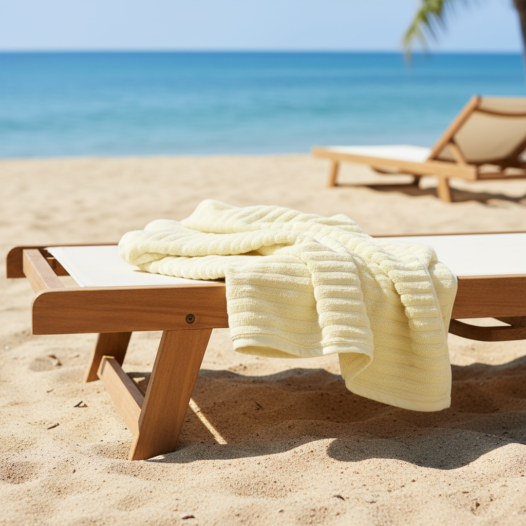 MoistureHero quick dry coral fleece bath towel in a neutral color, perfect for bathroom use.