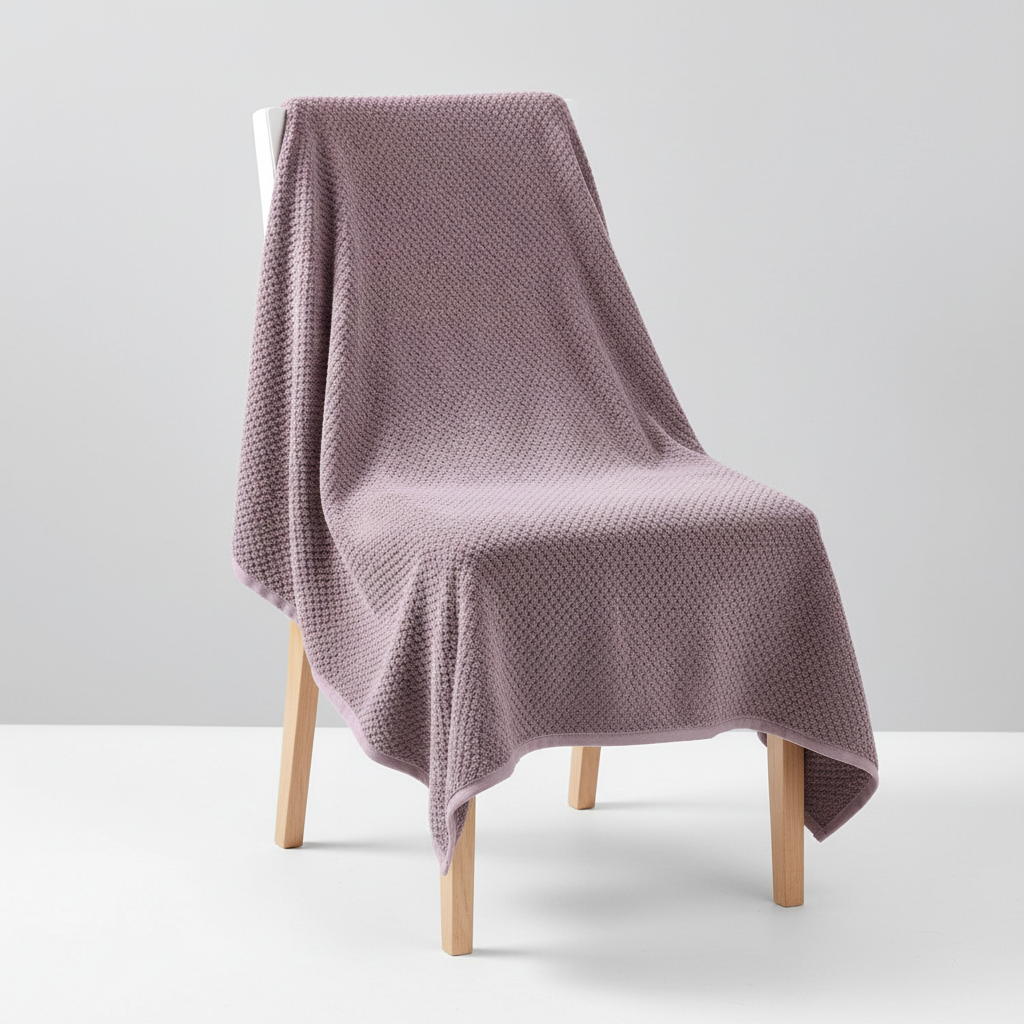 Highly absorbent coral fleece bath towel, a versatile home textile for daily bathroom use.