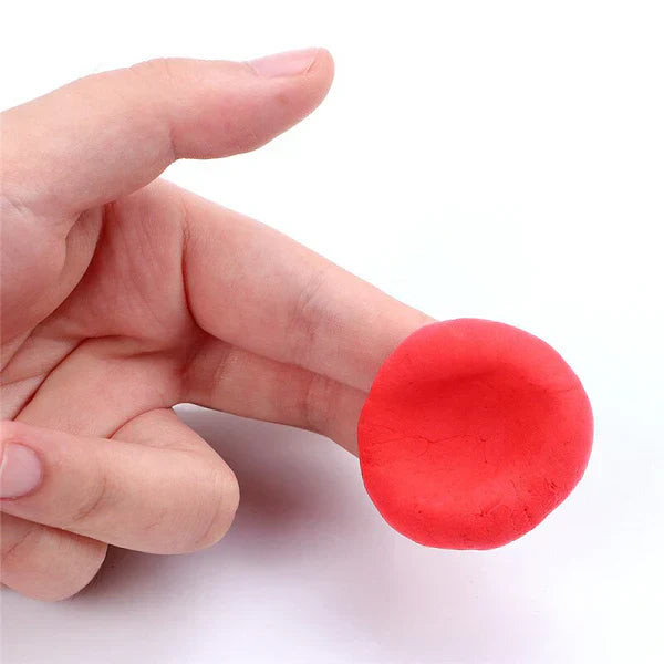 Close-up of a moldable noise cancelling earplug, highlighting its soft texture for comfort.