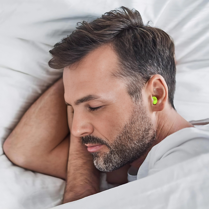 Noise cancelling earplugs in a travel-friendly carrying case, great for on-the-go hearing protection.