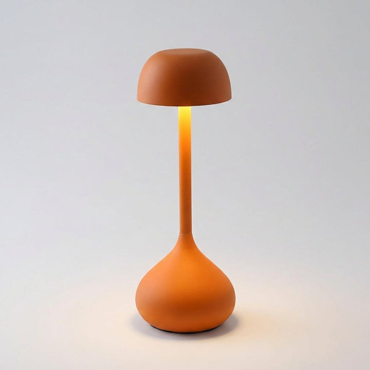Moonara Cordless Table Lamp, sleek mushroom design with convenient USB charging
