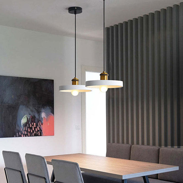 Minimalist Morandi LED pendant light, a chic accent for any modern interior.