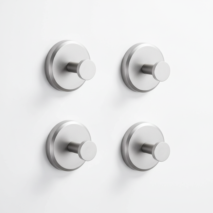 Elegant Mountique wall-mounted hooks, set of 4 for a tidy bathroom and efficient storage