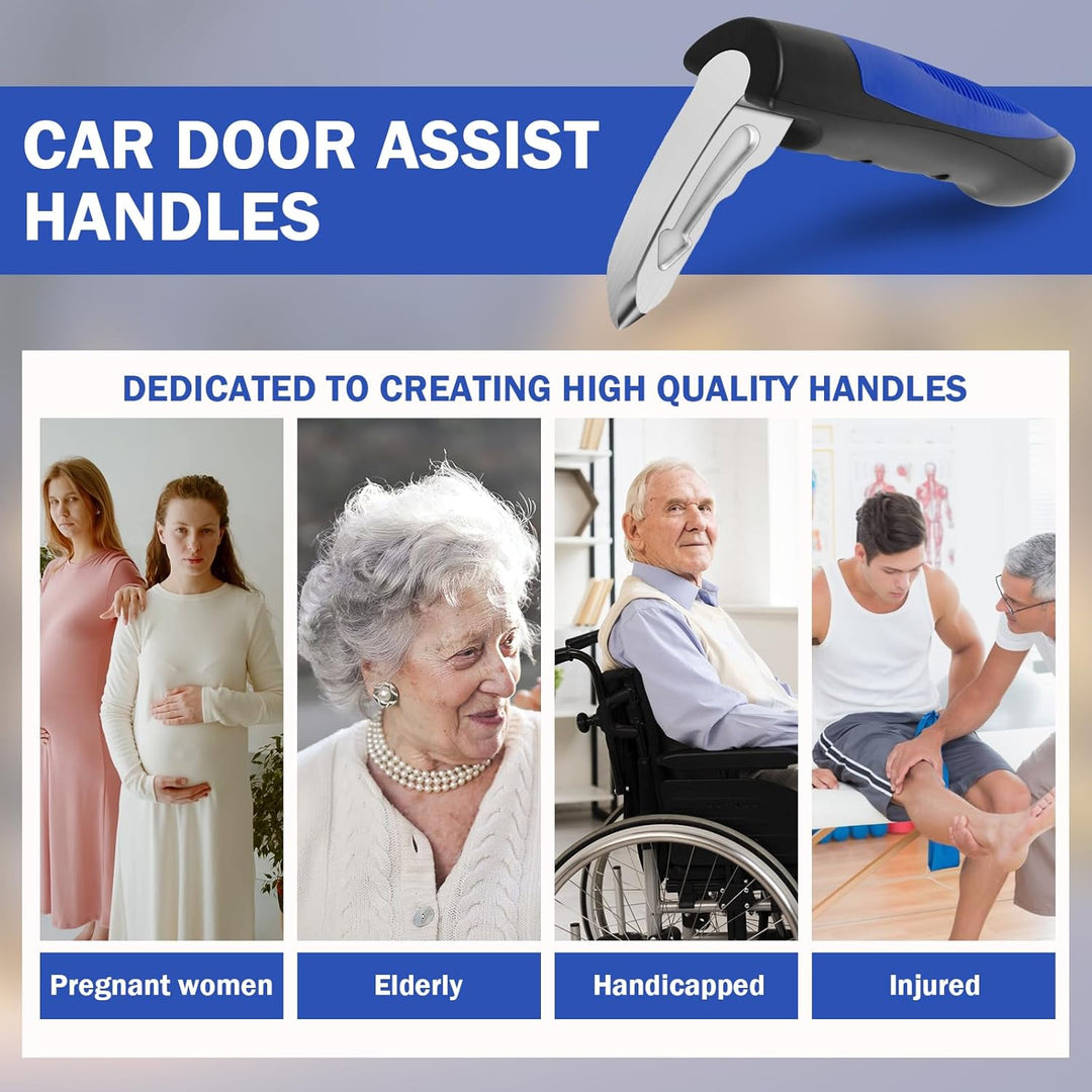 Moventa car assist handle, a multi-functional auto safety tool for mobility and emergency escape