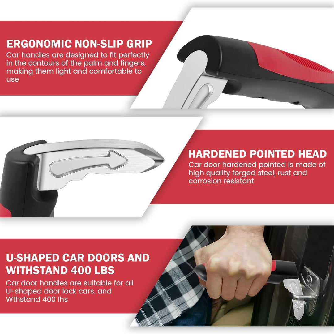 Ergonomic Moventa car assist handle providing mobility aid for vehicle entry and exit