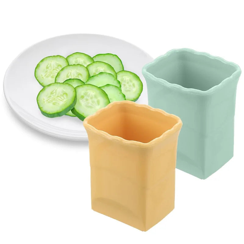 Multifunctional food chopper & vegetable slicer for efficient kitchen meal prep. QuickSlice stainless steel.