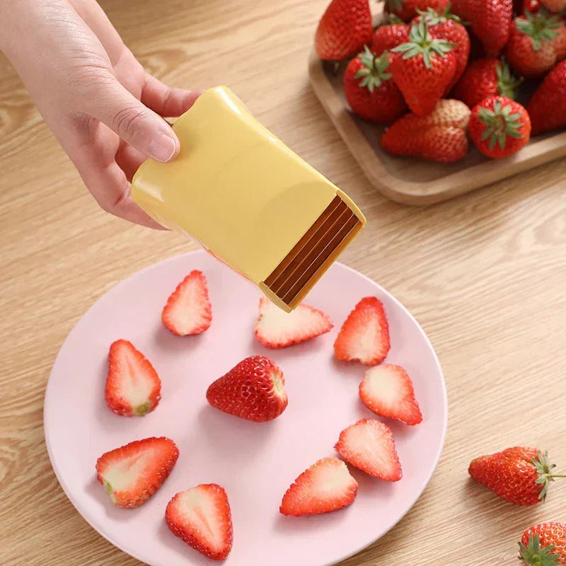 Durable stainless steel food chopper & slicer. QuickSlice kitchen tool for easy cleaning & meal prep.