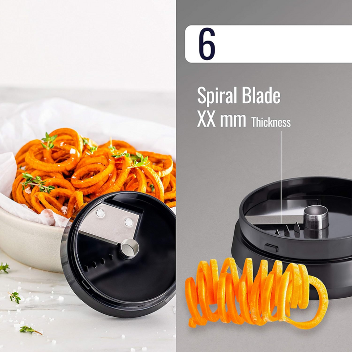 Versatile vegetable spiralizer for zucchini noodles, low-carb meals & healthy food prep. Essential kitchen tool.