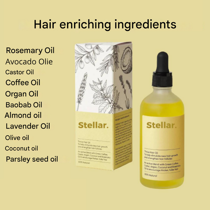 Unisex natural rosemary oil for scalp treatment. Promotes hair growth, prevents hair loss & breakage.