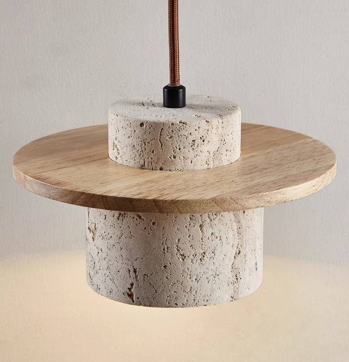 Beautiful natural stone pendant light, adding modern luxury and warmth to any contemporary home space.
