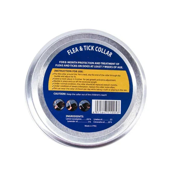 Long-lasting Flea & Tick Collar for pets. Natural Defense repels fleas & ticks for over 8 months. Waterproof design.