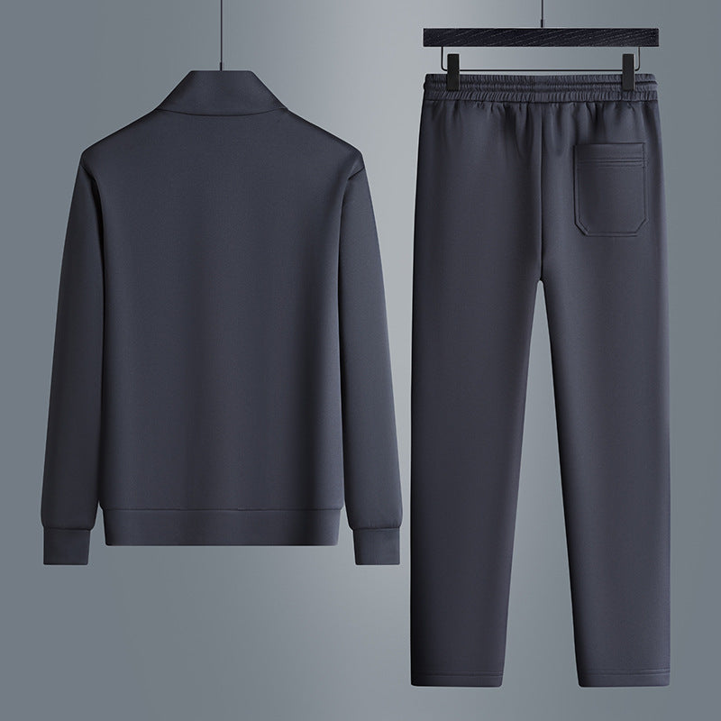Black Men's Hype Edge activewear tracksuit set, perfect for sport, loungewear, or casual fashion. Comfortable.