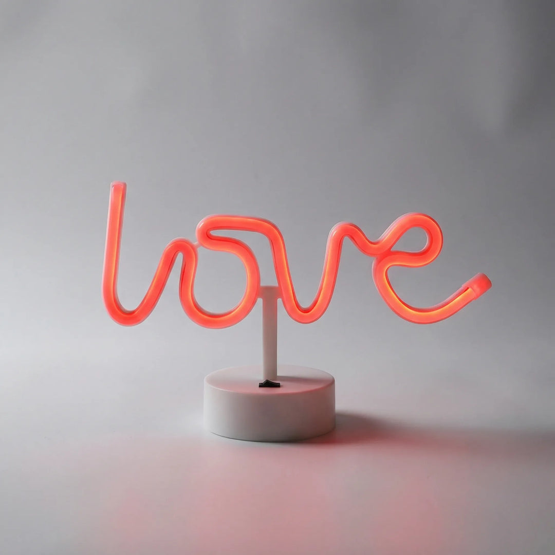 Unisex Freestanding LED neon table lamp, sleek design, ideal for novelty lighting