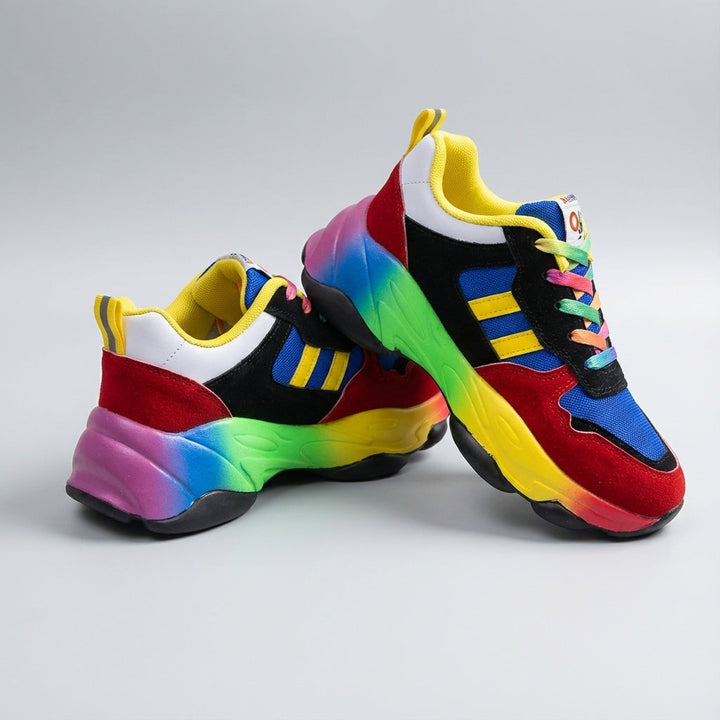 Lightweight Nevaeh multi-color women's athletic sneakers with orthopedic comfort for sports