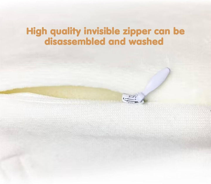 Baby sleep aid wedge in crib, ensuring safe side sleep position for infants.