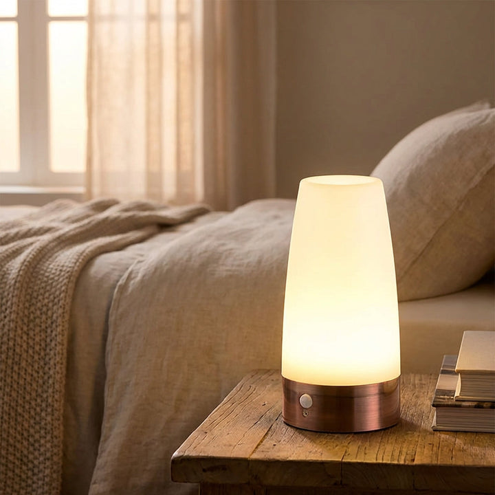 Nitewave motion sensor night light, wireless LED lamp for home, battery powered for convenience