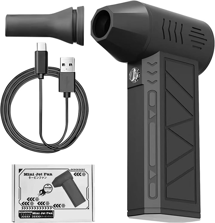 Rechargeable dust blower cleaning intricate car dashboard vents seamlessly