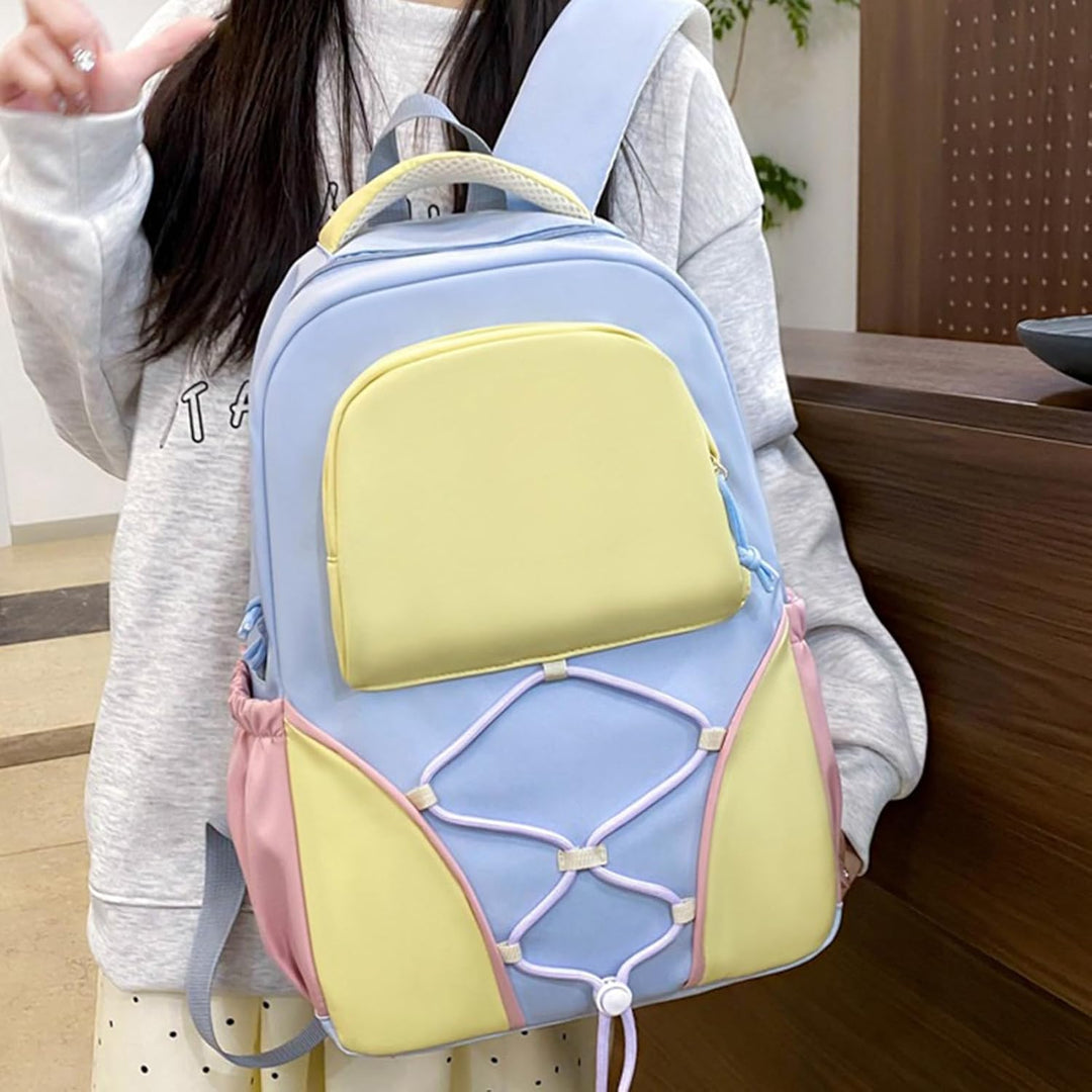 Waterproof student backpack and pencil case set in sleek design, perfect for school supplies