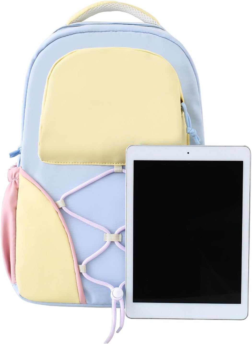 Full view of Nivora student backpack, messenger bag, and pencil case set for school use