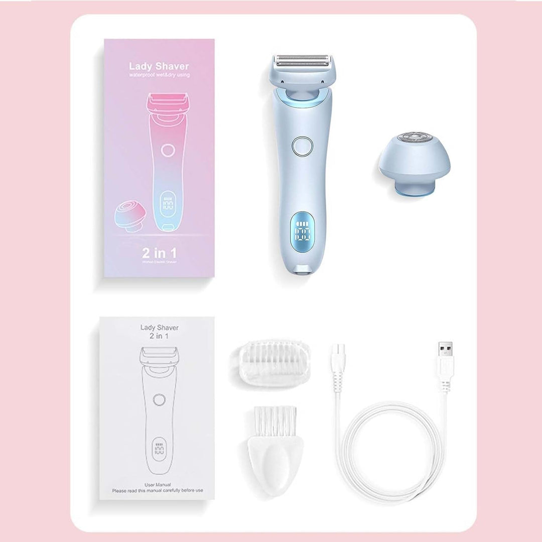 Body groomer: Nivora women's electric shaver for smooth skin, 3 high-speed blades and floating foil