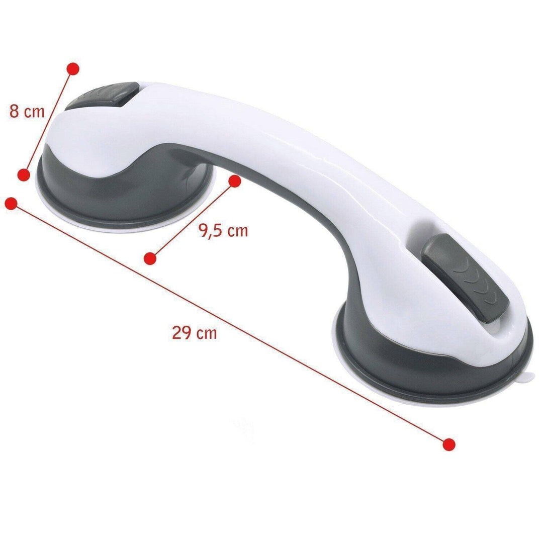 Secure non-slip grab bar for bath and shower safety. Easy install suction cup support, ideal mobility aid for seniors.