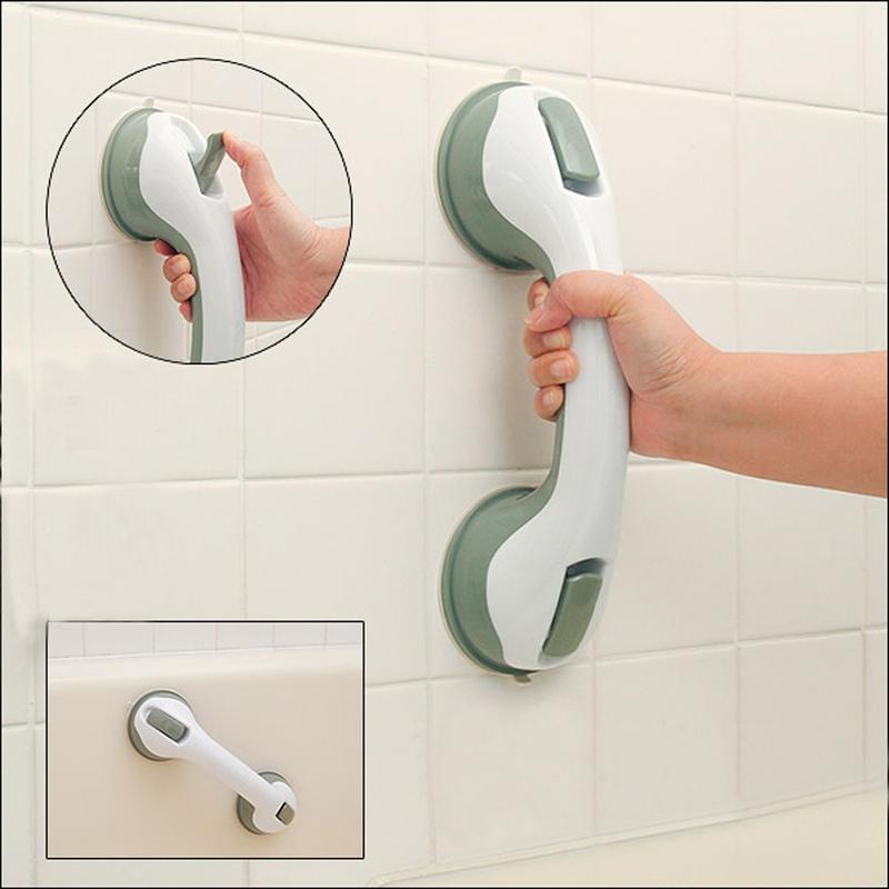 Home safety non-slip grab bar, a reliable mobility aid for bath and shower. Features strong, easy-install suction.