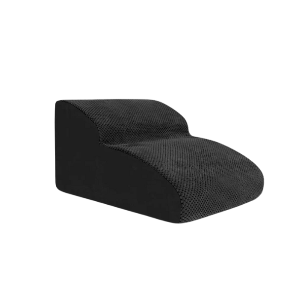 Pet steps with washable cover, non-slip dog & cat stairs for puppies & senior pets.
