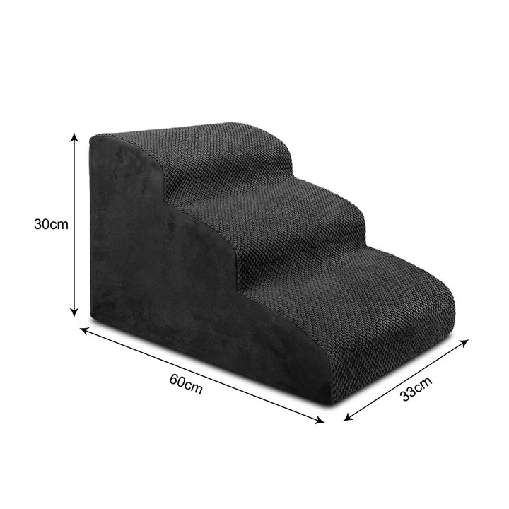 Senior pet support: non-slip pet steps, portable dog & cat stairs with washable cover.