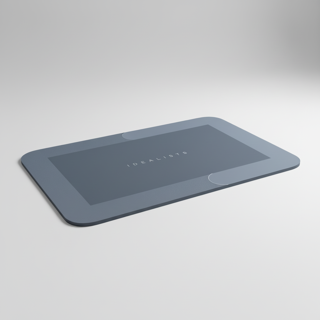 Absorbent BathLuxeon non-slip bath mat, quick-drying for shower safety
