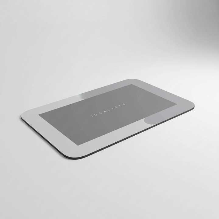 Foot comfort on a non-slip quick-dry bath mat, ideal for shower exit