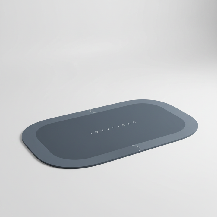 Bathroom safety enhanced with a quick-drying absorbent non-slip bath mat