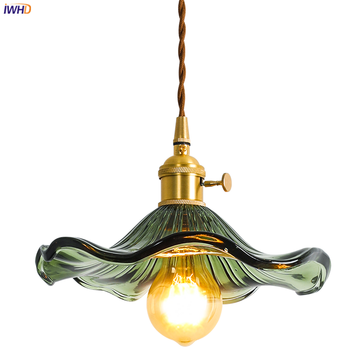 Modern Nordic LED pendant, copper & glass, an eye-catching fixture for bars