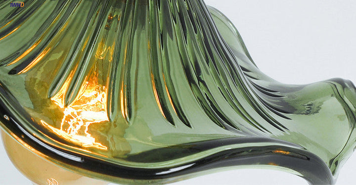 Stylish Nordic glass & copper LED light, perfect for living room ambiance