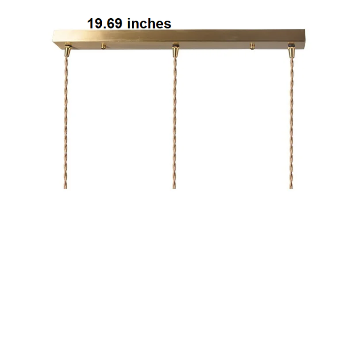 Nordic LED lamp, artisan glass & copper, adjustable height, modern aesthetic