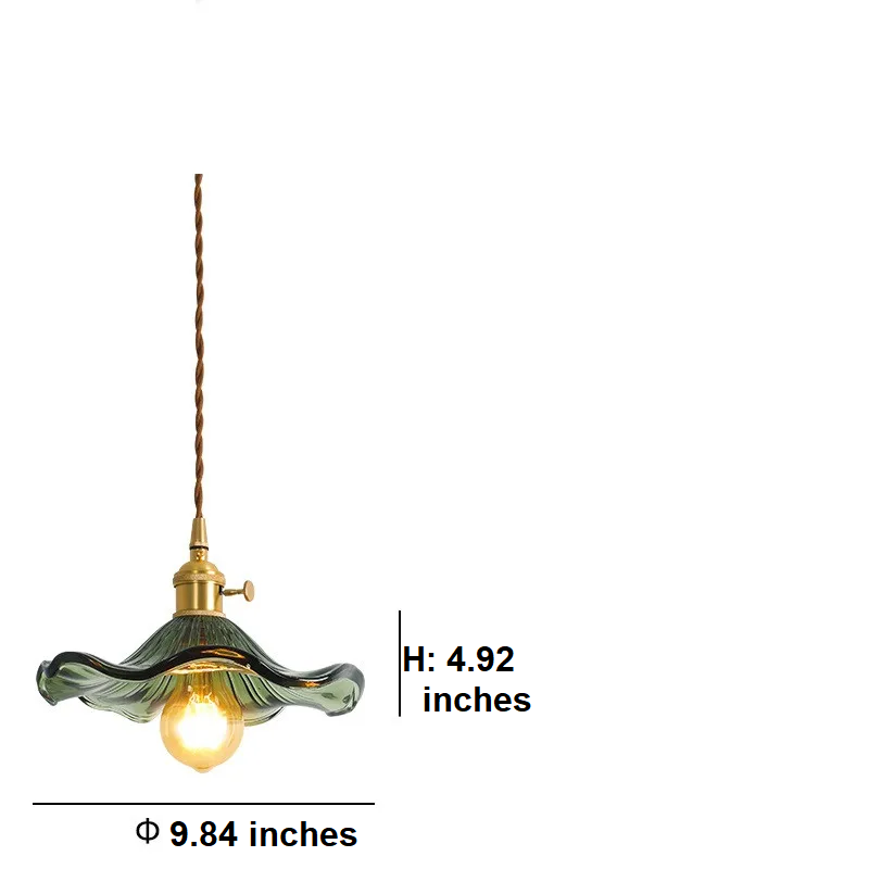 Nordic LED home lighting, glass and copper blend, a focal point in any room