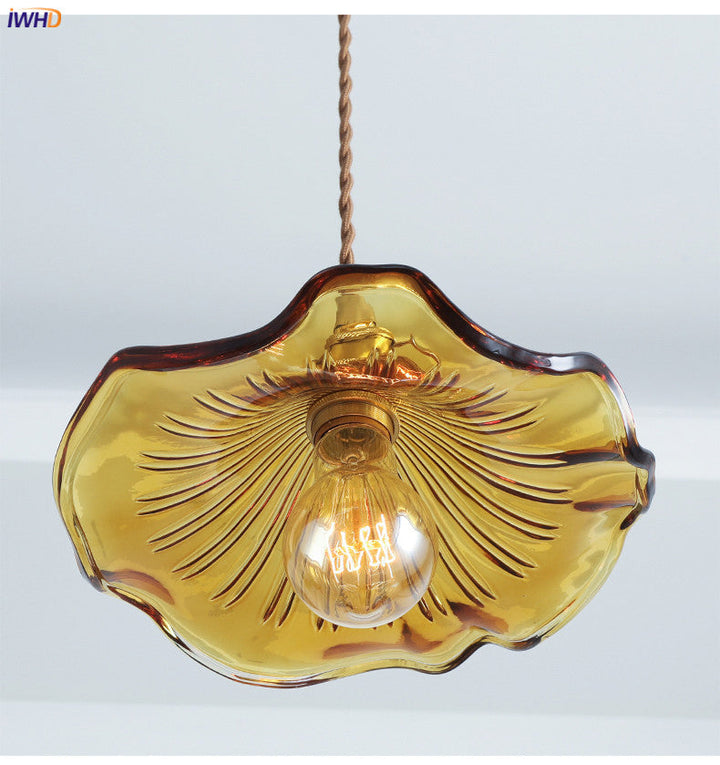 Elegant Nordic glass LED pendant light, adds a pop of color to any room