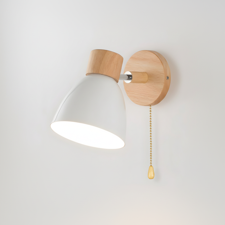 Adjustable Nordic wooden wall lamp, perfect minimalist lighting for living room decor
