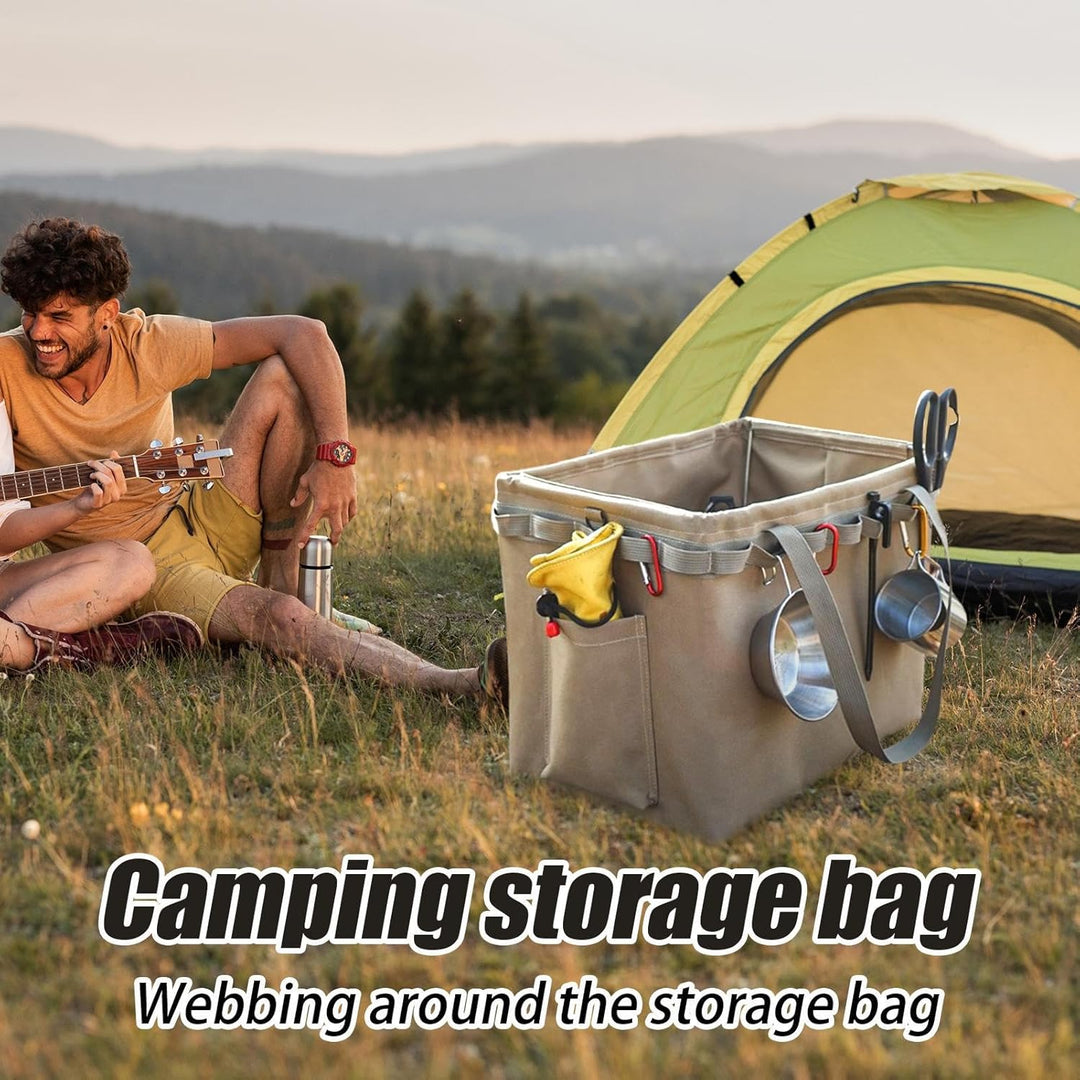 Navy blue waterproof camping duffle bag by Norvane, perfect for outdoor travel