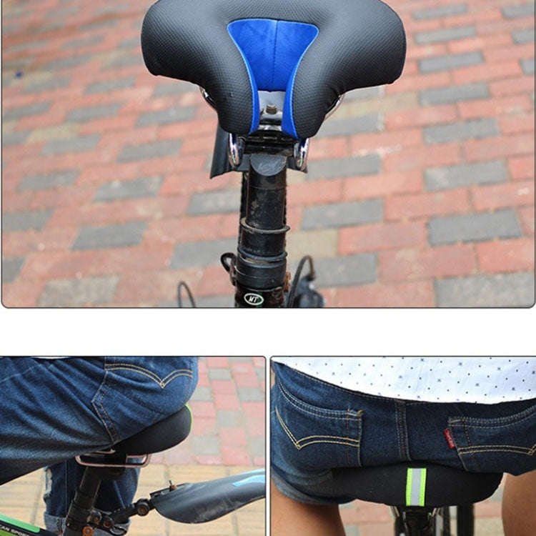 Innovative nose-less bicycle saddle design with soft ergonomic padding for improved comfort on road & MTB.