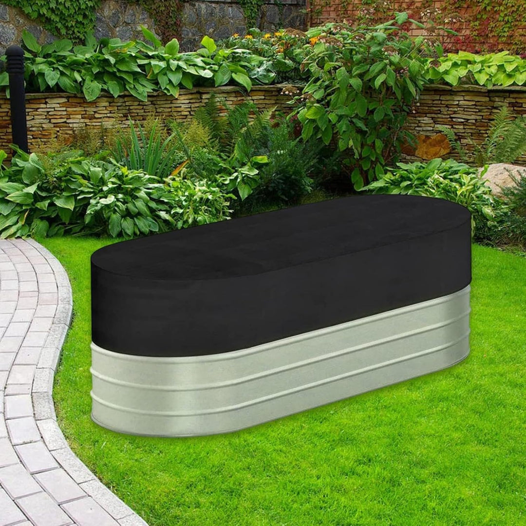 Novyra durable lid for an ice bath, showcasing its weather-resistant capabilities.
