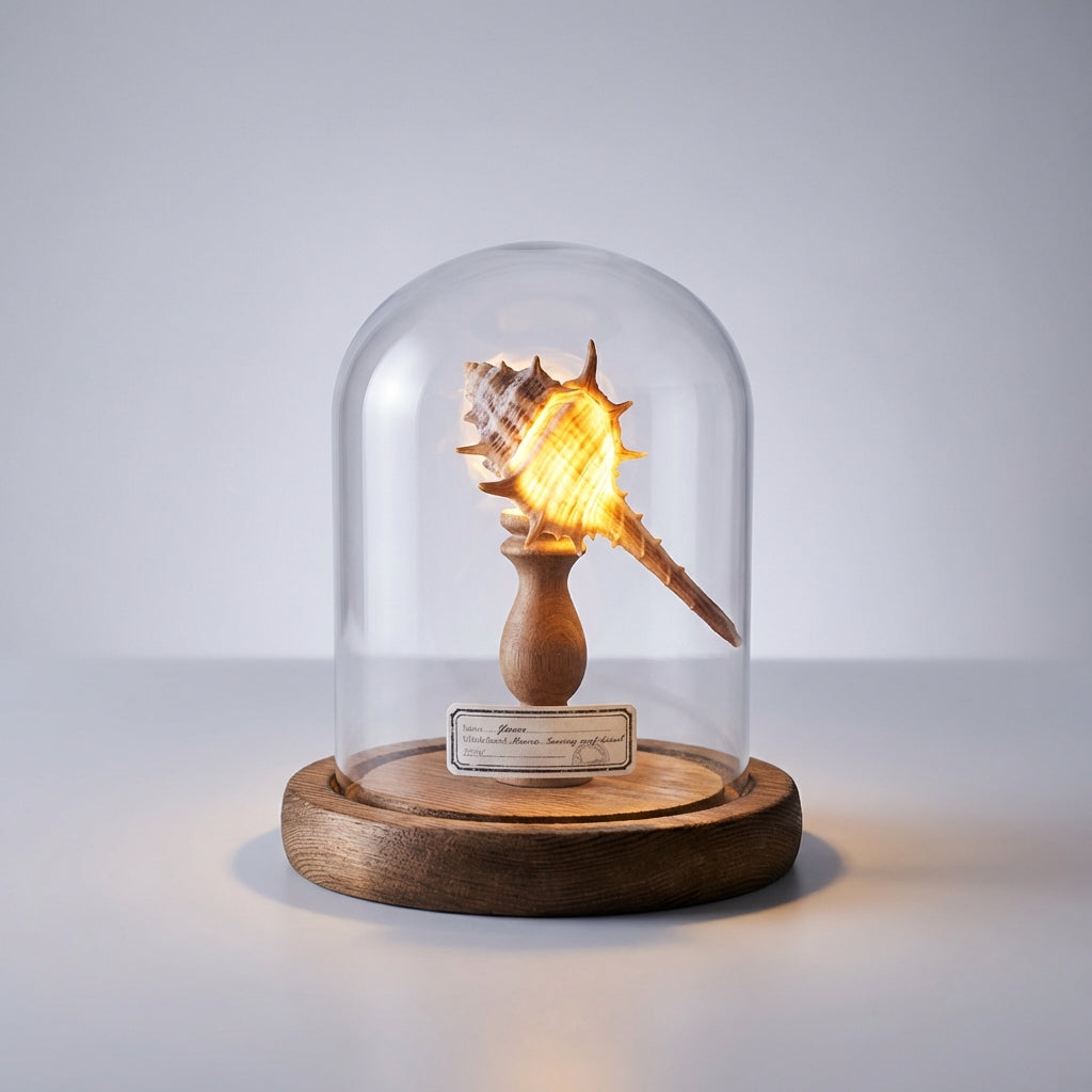 DIY kit for Oceanic seashell inspired LED night light with dome assembly