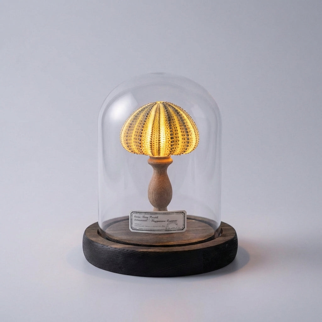 Accent lighting from Ocealyn seashell night light, adding oceanic charm to decor