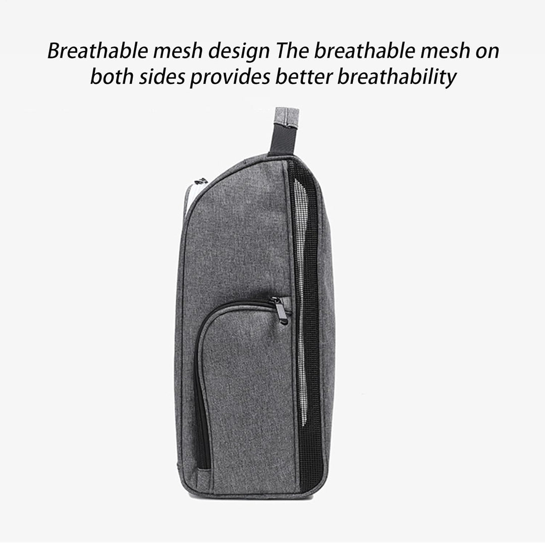Empty Olviano waterproof golf shoe travel bag, showing spacious interior