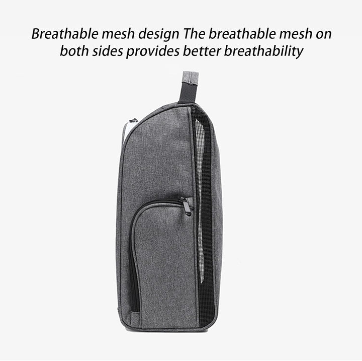 Empty Olviano waterproof golf shoe travel bag, showing spacious interior
