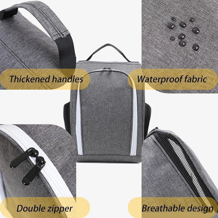 An Olviano golf shoe bag, waterproof and breathable, ideal for sports accessories